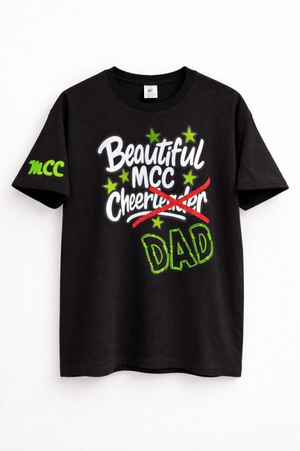 ADULT T-Shirt MCC Design Beautiful MCC Cheer DAD (Personalisierung)